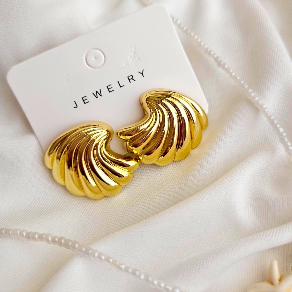 Gold Winged Earrings